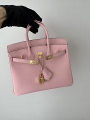 Birkin 25cm in Imported Swift Calfskin, 3Q Pink with Gold Hardware