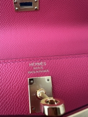 Kelly 25cm in Imported Epsom Grained Leather, I6 Rose Extreme (Vibrant Pink) with Gold Hardware