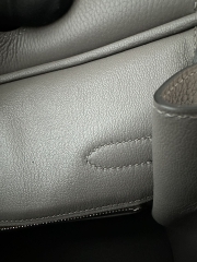 Birkin 30cm in Imported Togo Calfskin Leather, 8F Etain (Tin Grey) with Silver Hardware.