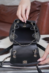 CHANEL 24p DUMAS Black Backpack