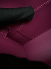 Kelly Mini II in Imported Epsom Leather, L3 Rose Purple with Silver Hardware
