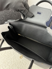 Birkin 30cm in Imported Togo Leather, CC89 Noir Black with Gold Hardware.