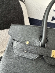 Birkin 30cm in Imported Togo Leather, CC89 Noir Black with Gold Hardware.