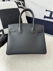 Birkin 30cm in Imported Togo Leather, CC89 Noir Black with Gold Hardware.