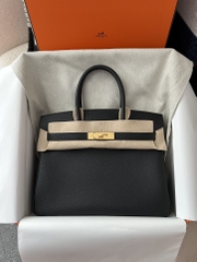 Birkin 30cm in Imported Togo Leather, CC89 Noir Black with Gold Hardware.