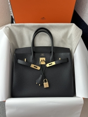 Birkin 30cm in Imported Togo Leather, CC89 Noir Black with Gold Hardware.