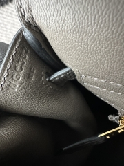 Birkin 25cm in Imported Togo Calfskin, CC8F Etain Pewter Grey with Gold Hardware