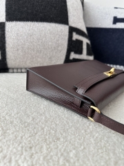 Kelly Elan 27cm in Imported Chevre Goat Leather, 0G Rouge Sellier with Gold Hardware.