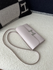 Constance To Go in Imported Evercolor Calfskin, 09 Mauve Pale with Silver Hardware.