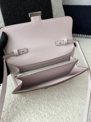 Constance To Go in Imported Evercolor Calfskin, 09 Mauve Pale with Silver Hardware.