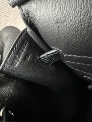 Birkin 25cm in Imported Lizard Skin, CC89 Noir Black with Gold Hardware.