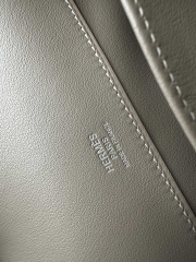 Kelly Cut 31cm in Swift Leather, M8 Gris Asphalte Asphalt Grey with Silver Hardware.
