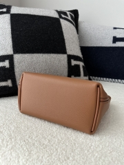 2424 Mini 21cm in Imported Evercolor and Swift Leather, CK37 Gold with Silver Hardware.