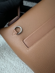 2424 Mini 21cm in Imported Evercolor and Swift Leather, CK37 Gold with Silver Hardware.