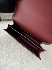Constance 18cm Classic in Imported Epsom Leather with Grain, CK55 Rouge H with Gold Hardware