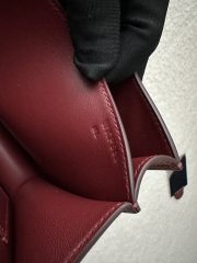 Constance 18cm Classic in Imported Epsom Leather with Grain, CK55 Rouge H with Gold Hardware