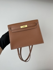 Kelly Danse 22cm Dance Bag in Imported Swift Calfskin, CC37 Gold with Gold Hardware