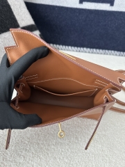 Kelly Danse 22cm Dance Bag in Imported Swift Calfskin, CC37 Gold with Gold Hardware