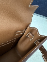 Kelly Danse 22cm Dance Bag in Imported Swift Calfskin, CC37 Gold with Gold Hardware