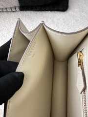 Constance 23cm Classic in Imported Epsom Leather, CC10 Carie Milkshake White with Gold Hardware