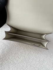 Constance 18cm New Mirror Edition in Imported Epsom Leather, CC10 Carie Milkshake White with Gold Hardware