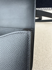 Constance 18cm New Mirror Edition in Imported Epsom Leather, 2Z Blue Nuit Midnight Blue with Gold Hardware