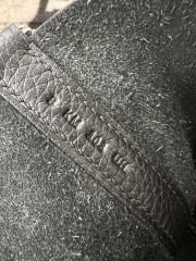 Picotin Lock 18cm Touch in Imported Clemence Leather with Matte Alligator Crocodile, CK89 Noir Black with Silver Hardware