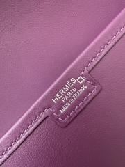 Jige 29cm in Imported Swift Calfskin with Shiny Alligator Crocodile, P9 Anemone with Silver Hardware