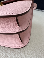 Constance 18cm Classic in Imported Epsom Leather, 3Q Rose Sakura with Gold Hardware