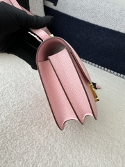 Constance 18cm Classic in Imported Epsom Leather, 3Q Rose Sakura with Gold Hardware
