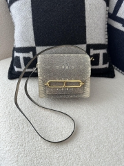 Roulis 18cm in Imported Lizard Leather, 1B Ombre with Gold Hardware