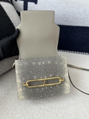 Roulis 18cm in Imported Lizard Leather, 1B Ombre with Gold Hardware