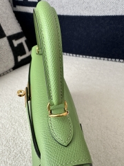 Kelly 25cm in Imported Epsom Leather, 3I Vert Criquet Avocado Green with Gold Hardware