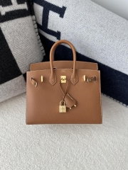 Birkin 25cm with External Stitching in Imported Epsom Leather, CC37 Gold with Gold Hardware
