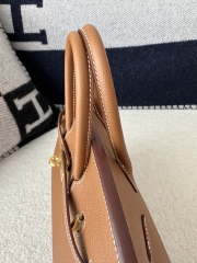 Birkin 25cm with External Stitching in Imported Epsom Leather, CC37 Gold with Gold Hardware