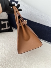 Birkin 25cm with External Stitching in Imported Epsom Leather, CC37 Gold with Gold Hardware