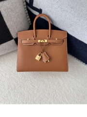 Birkin 25cm with External Stitching in Imported Epsom Leather, CC37 Gold with Gold Hardware