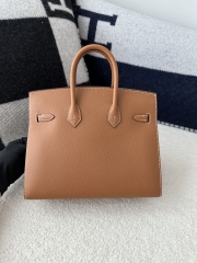 Birkin 25cm with External Stitching in Imported Epsom Leather, CC37 Gold with Gold Hardware