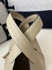 Picotin Lock 18cm in Imported Clemence TC Leather, S2 Trench with Gold Hardware