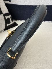 Kelly 25cm in Imported Epsom Leather, 2Z Blue Nuit Midnight Blue with Gold Hardware