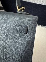 Kelly 25cm in Imported Epsom Leather, 2Z Blue Nuit Midnight Blue with Gold Hardware