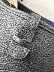 Mini Evelyne in Imported TC Clemence Leather, CC89 Noir Black with Gold Hardware