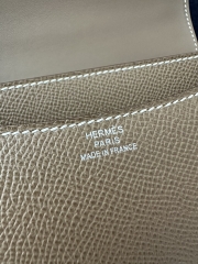 Constance 18cm Classic in Imported Epsom Leather, CK18 Etoupe Grey with Silver Hardware