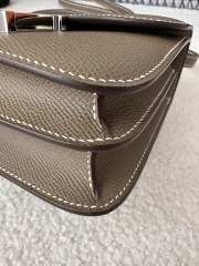 Constance 18cm Classic in Imported Epsom Leather, CK18 Etoupe Grey with Silver Hardware