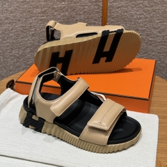 JD-560 - 088 Junior Sandals in Natural Beige Calfskin with Rubber Outsole