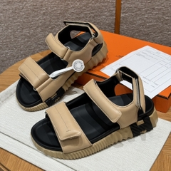 JD-560 - 088 Junior Sandals in Natural Beige Calfskin with Rubber Outsole