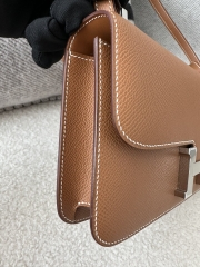 New Constance Elan in Imported Epsom Leather, CK37 Gold with Silver Hardware