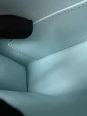 Kelly Mini II Second Generation in Imported Evercolor Goatskin, U2 Bleu Zephyr with Silver Hardware