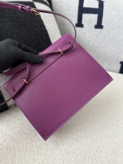 Kelly Danse 22cm Dance Bag in Imported Evercolor Calfskin, P9 Anemone with Gold Hardware