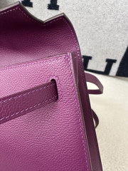 Kelly Danse 22cm Dance Bag in Imported Evercolor Calfskin, P9 Anemone with Gold Hardware